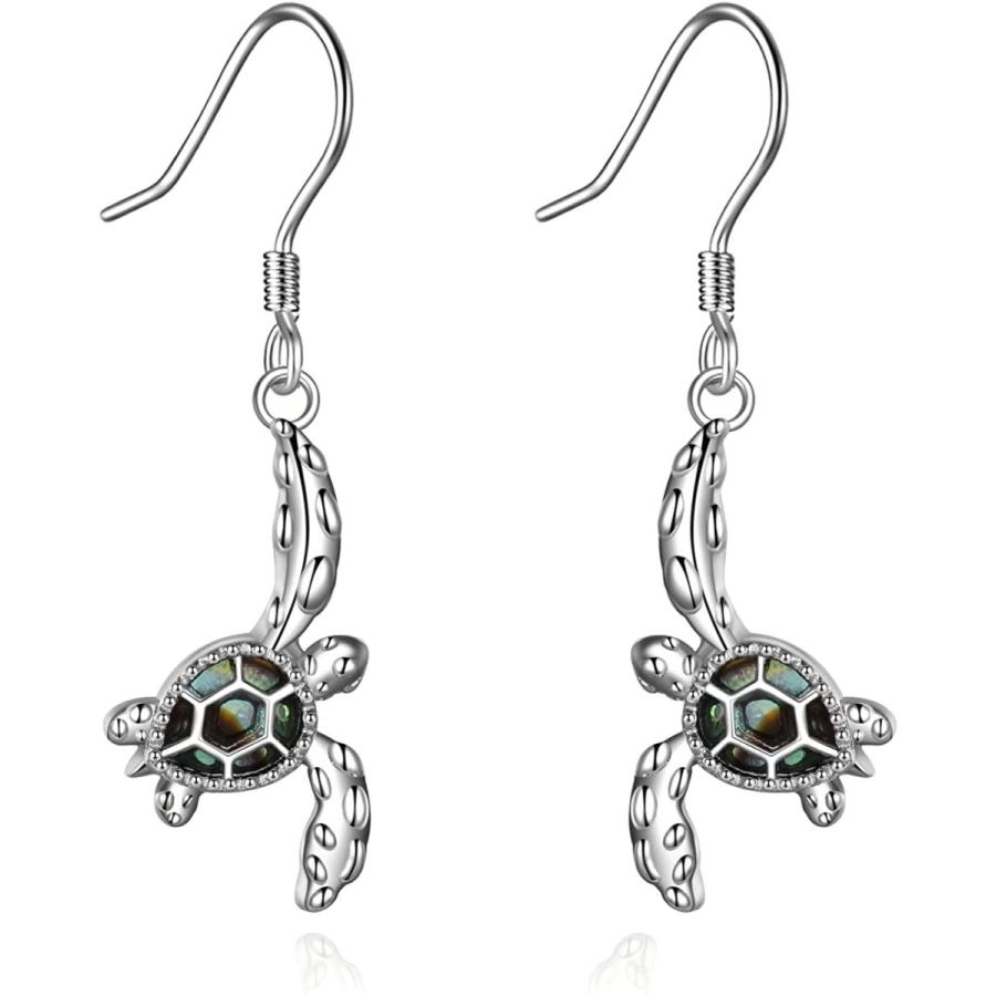 Sea Turtle Earrings For Women Sterling Silver Turtle Drop Earrings Sea Turtle Gifts For Girls Abalone Shell Dangle Earrings Ocean Jewelry Birthday Gi Nijudceox1 ファッション Mtsbinacendekia Sch Id