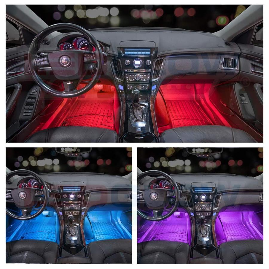 Ledグロー4個 マルチカラーled車内アンダーダークライティングキット Uni U Halプロショップ 通販 Yahoo ショッピング