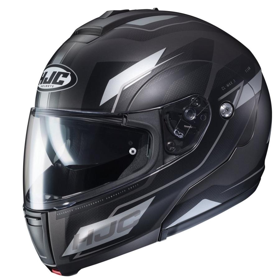 Hjcユニセックスアダルトモジュラーcl Max Iiiフローヘルメットブラック グレーミディアム 自動車 U Halプロショップ
