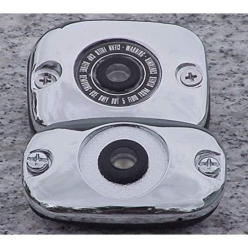i5 Chrome Brake Fluid Caps to fit Harley Davidson Electra Glide Fat Bo