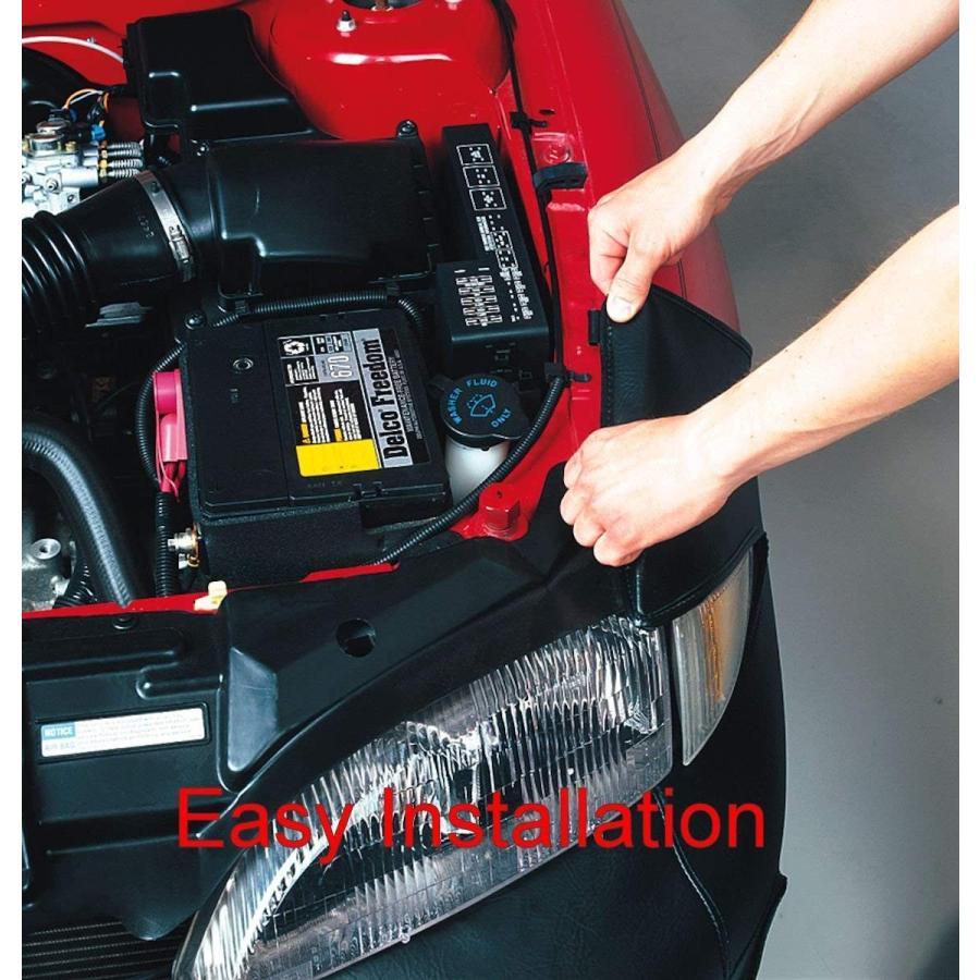 LeBra Front End CoverFor Select Ford Mustang Models - Vinyl， ( Black) 