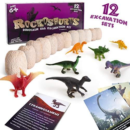 JumpOff Jo Dig Up Your Own Dino Egg Excavation Kit 12 Individually P