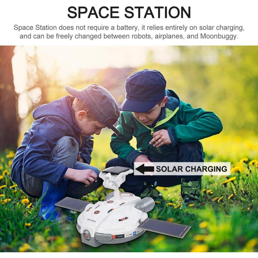 Sillbird STEM 4-in-1 Solar Science Robot kit for Kids, Educational Spa