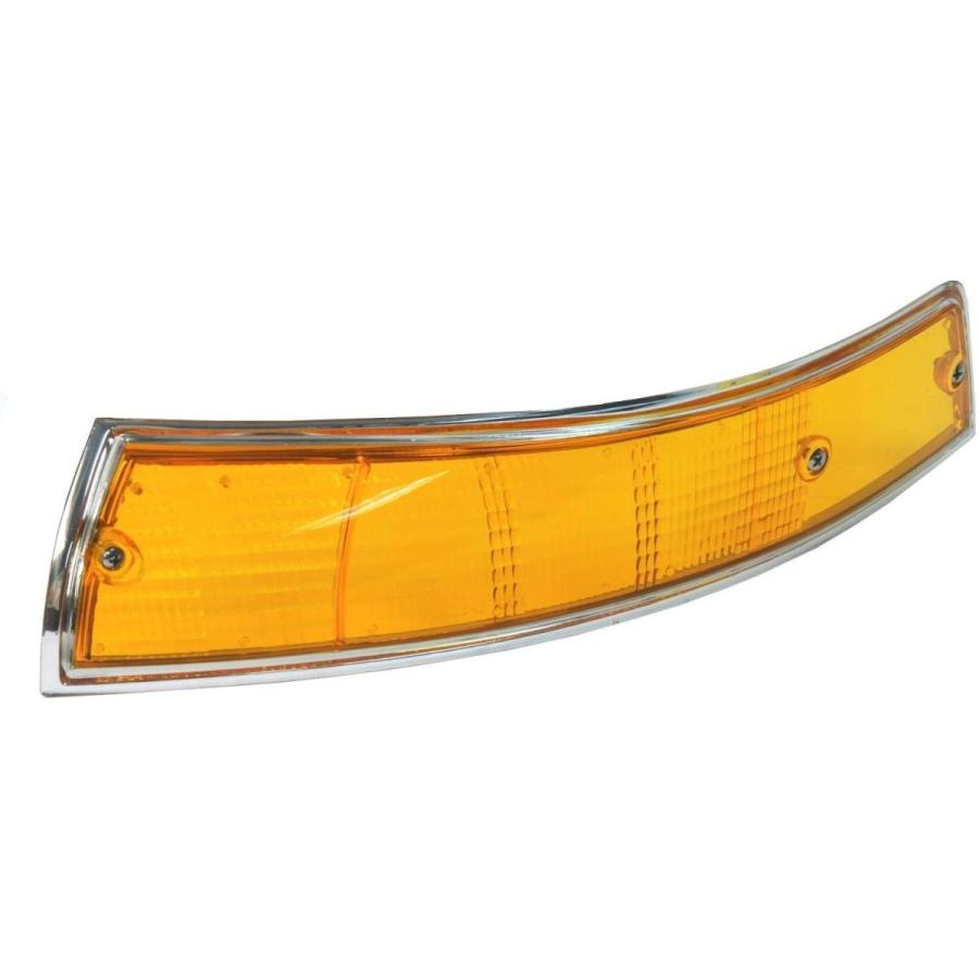 URO Parts 90163190304 Turn Signal Lens， Front Left， Amber w/Chrome Tri(12434円)