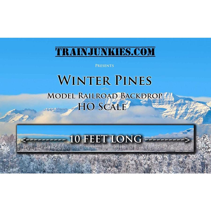 Train Junkies Winter Pines Model Railroad Backdrop In Ho Scale Kobu Pl