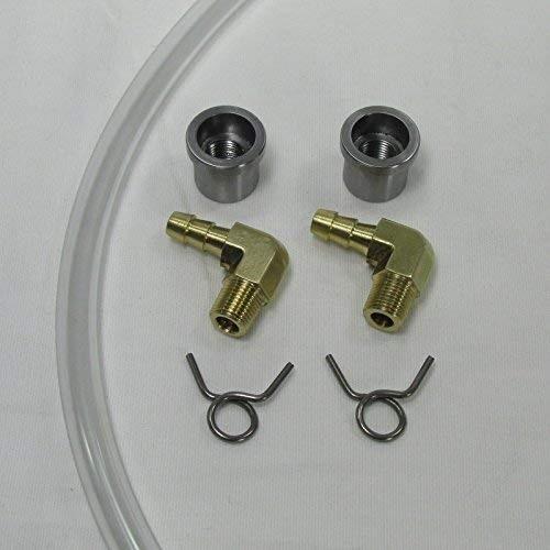 Motorcycle"FLUSH MOUNT" GAS TANK Fuel Gauge Clear Fuel Hose Style Ex