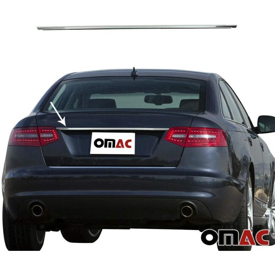 絶対一番安い Omac Usa Stainless Steel Chrome Rear Grab Trunk Lid Cover License Plat 在庫一掃 Deltadoor Co
