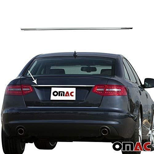 絶対一番安い Omac Usa Stainless Steel Chrome Rear Grab Trunk Lid Cover License Plat 在庫一掃 Deltadoor Co