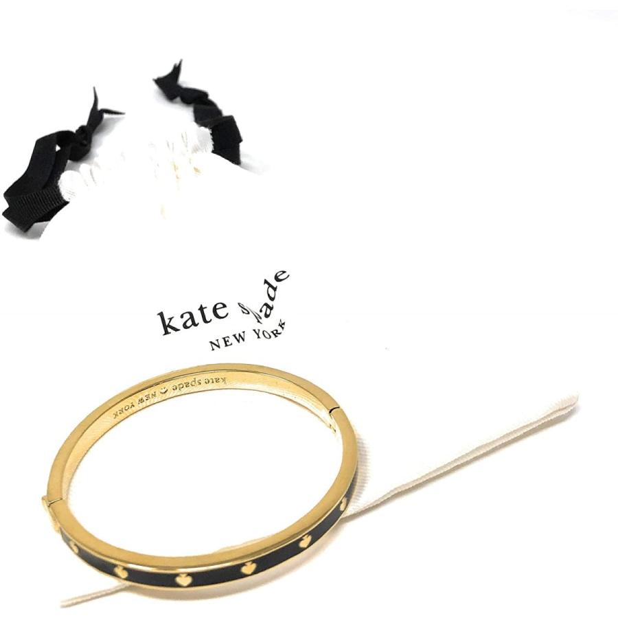 【お取り寄せ】 Kate Spade Bracelet Bangle Tone Black/Gold Thin Spade The Spot その他財布、帽子、ファッション小物