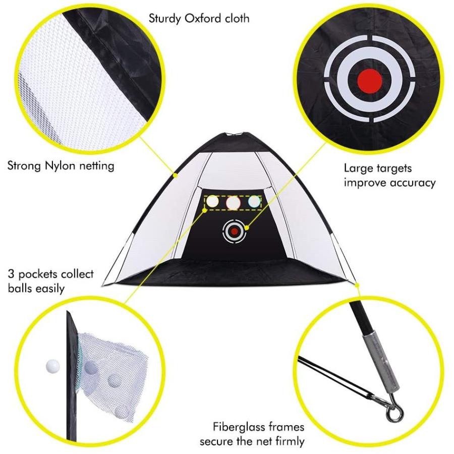 最高の Golf Practice Net 10 X 7ft Golf Hitting Net With Chipping Target Pock 信頼 Zoetalentsolutions Com