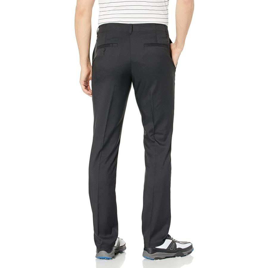 PGA TOUR Men's Flat Front Active Waistband Golf Pant, Caviar, 30W x 30