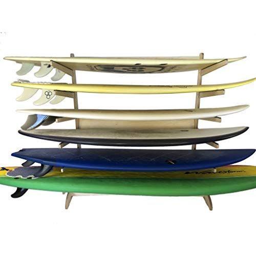 6-Level Freestanding Surf Rack | Storage for: shortboard， Fish， Fun Bo(36958円)