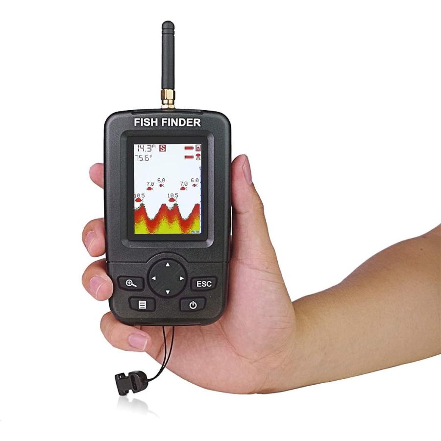 tilfældig Es mørk Venterior Portable Fish Finder Wireless Sonar Sensor Fishfinder Depth  :20210403212140-00609-u:HALプロショップ - 通販 - Yahoo!ショッピング