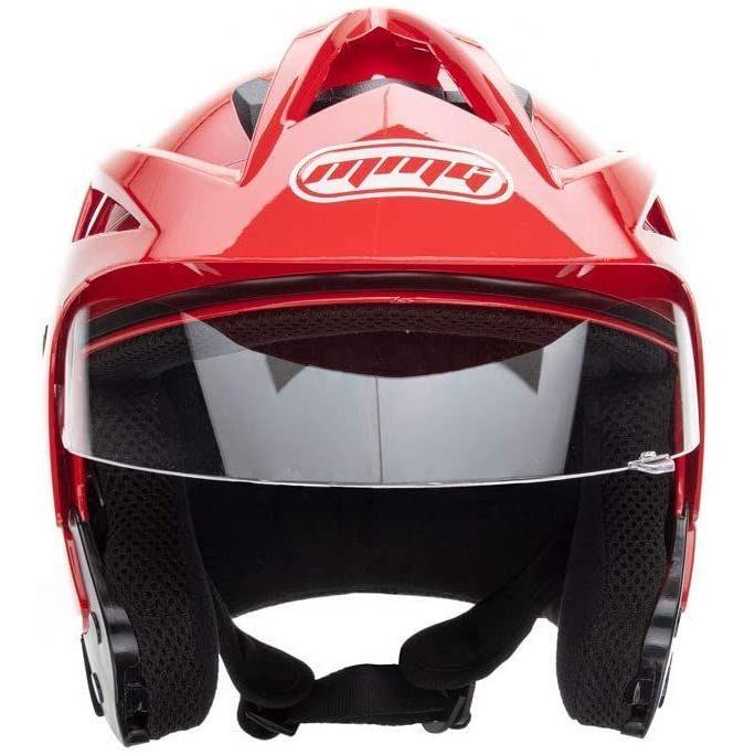 Motorcycle Scooter Street Open Face Helmet DOT - Flip Up Shield - Glos｜hal-proshop｜02