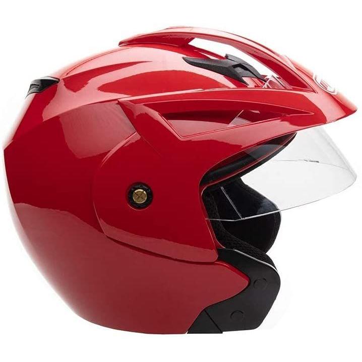 Motorcycle Scooter Street Open Face Helmet DOT - Flip Up Shield - Glos｜hal-proshop｜05