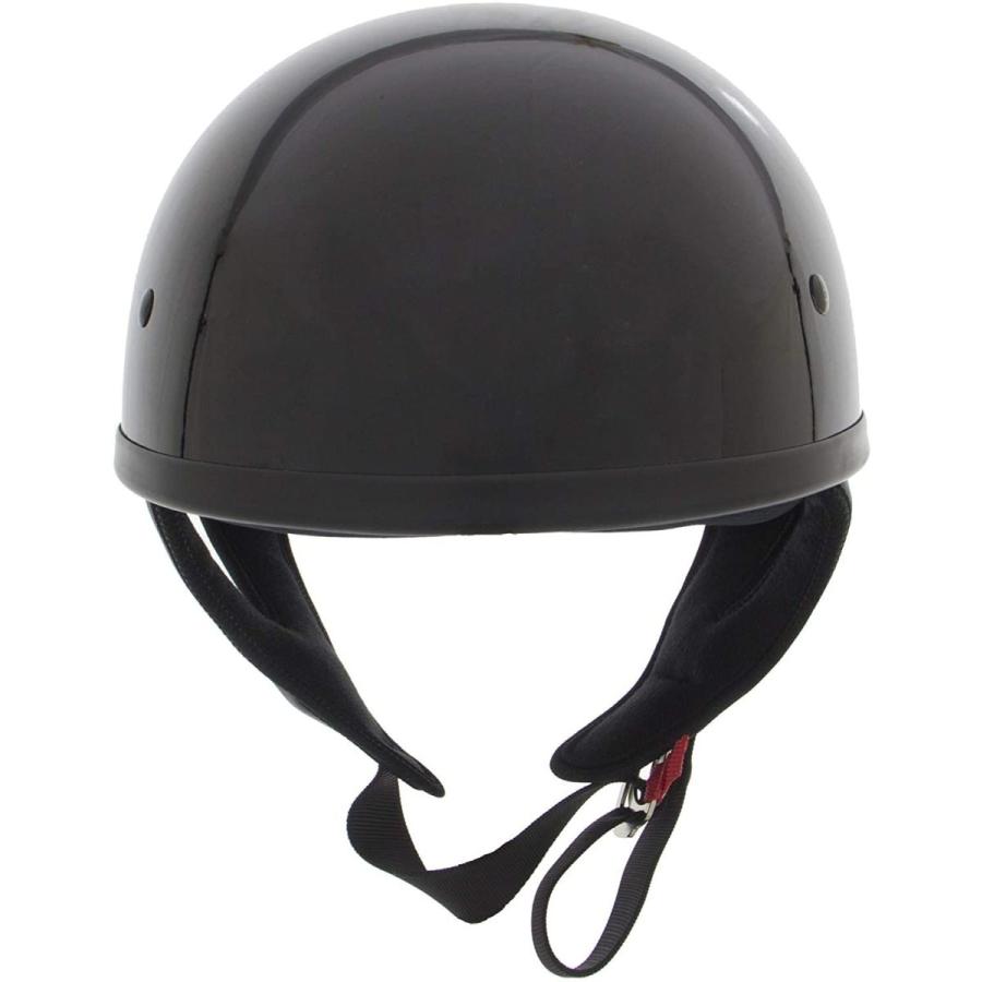 Outlaw Helmets T68 SP Glossy Flat Black - DOT Approved - Half Helmet M｜hal-proshop｜08