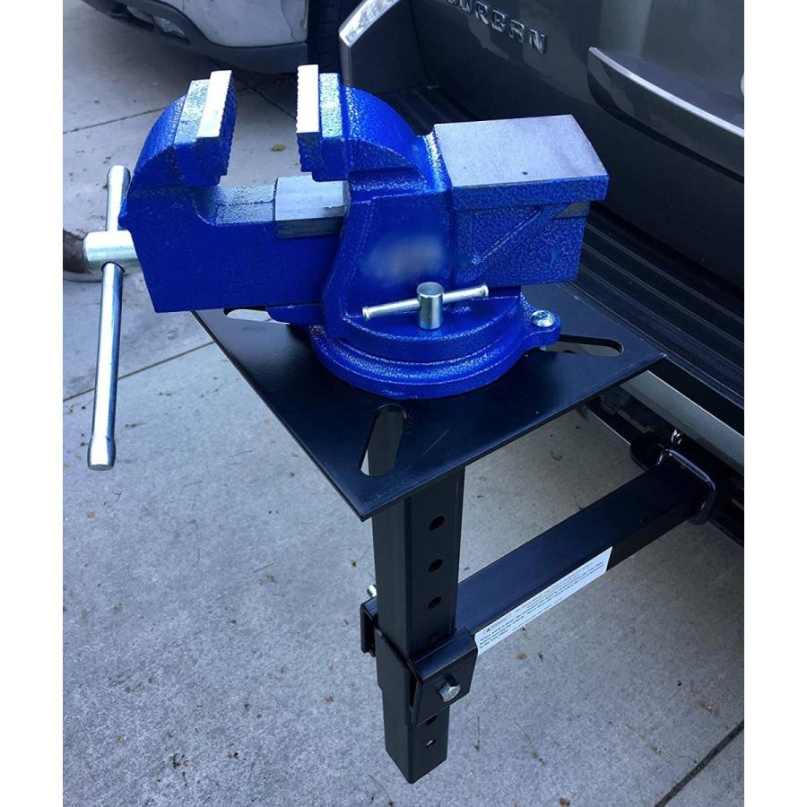 MAXXHAUL 80356 Hitch Mount Vise Plate/Holder (with Adjustable Height)
