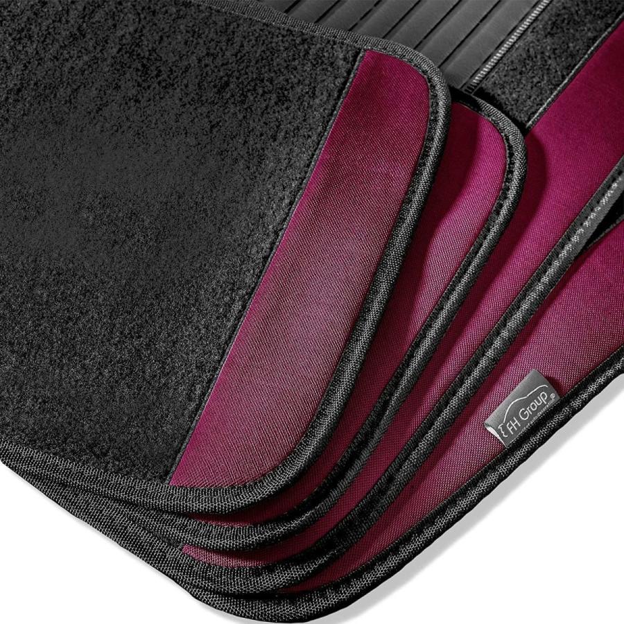 FH　Group　F14407BURGUNDY　Carpet　Mat　and　(Sedan　Set　Floor　Premium　Full　S