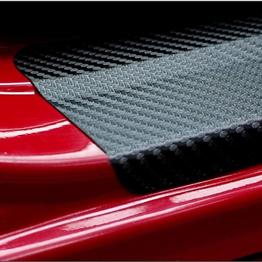 LANZMYAN　Auto　Door　Universal　3D　Scuff　Protector　Fiber　Carbon　Sill　Prot