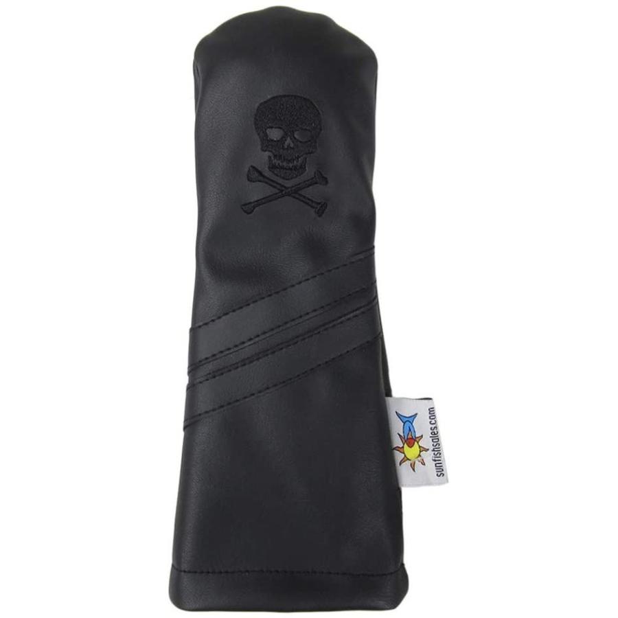 完動品 Sunfish Skull and Crossbones Murdered Out Black Leather Hybrid Golf He 【M1131061193】(39930円)