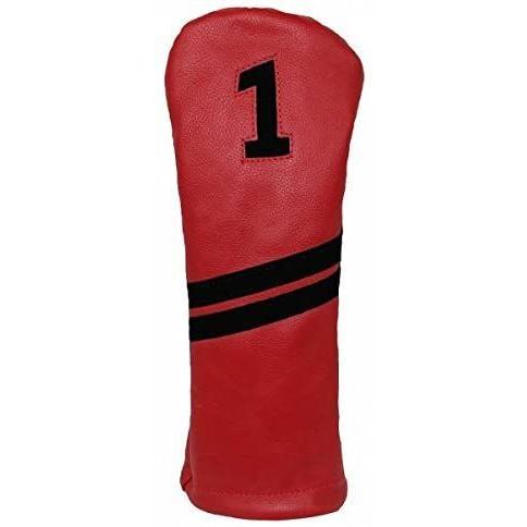 Sunfish Leather Golf Headcover Driver Red and Black｜hal-proshop｜02