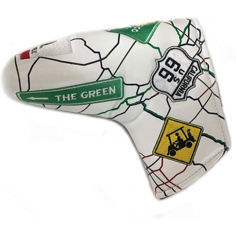 PRG New California Road Map White Magnetic Golf Blade Putter Headcover｜hal-proshop｜02