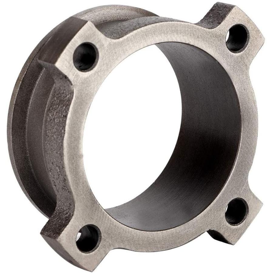 KIMISS Turbo Adaptor 3" 4Bolt Exhaust Downpipe Flange to 3" VBand