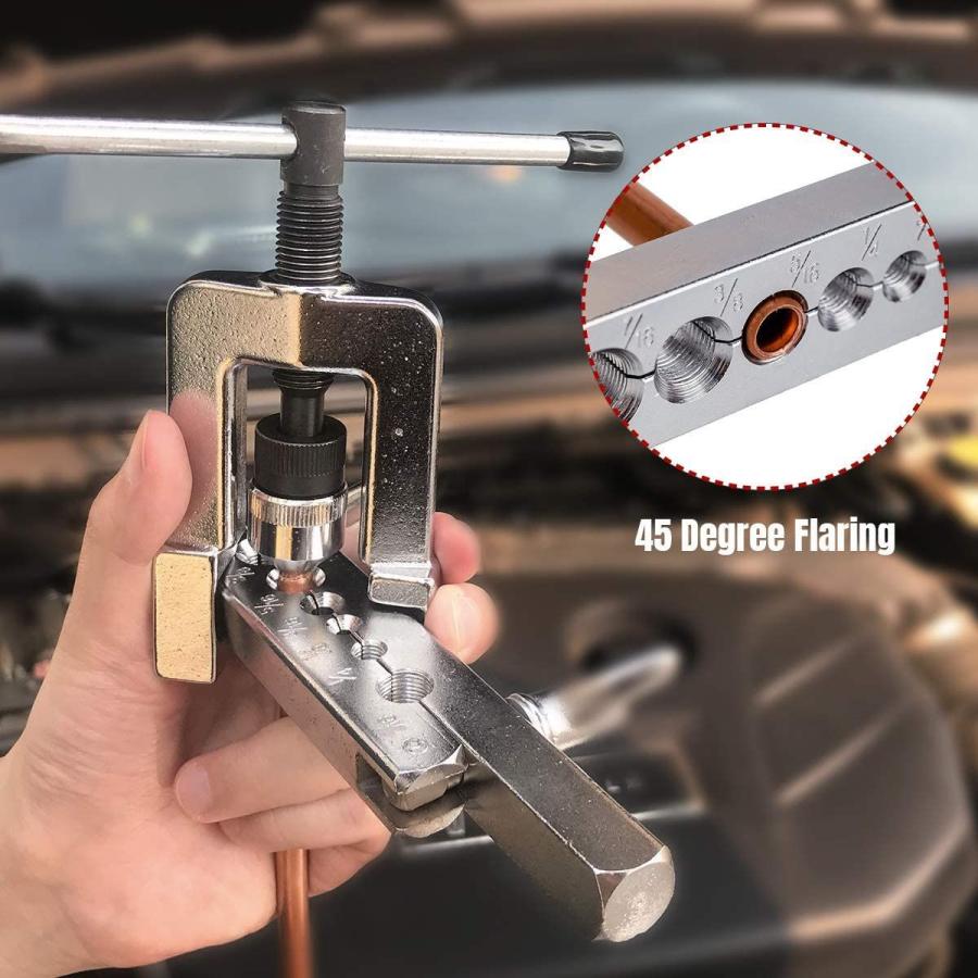 Thorstone 10Pcs Single Flaring Tool, Swaging Tool Kit Include Tubing C