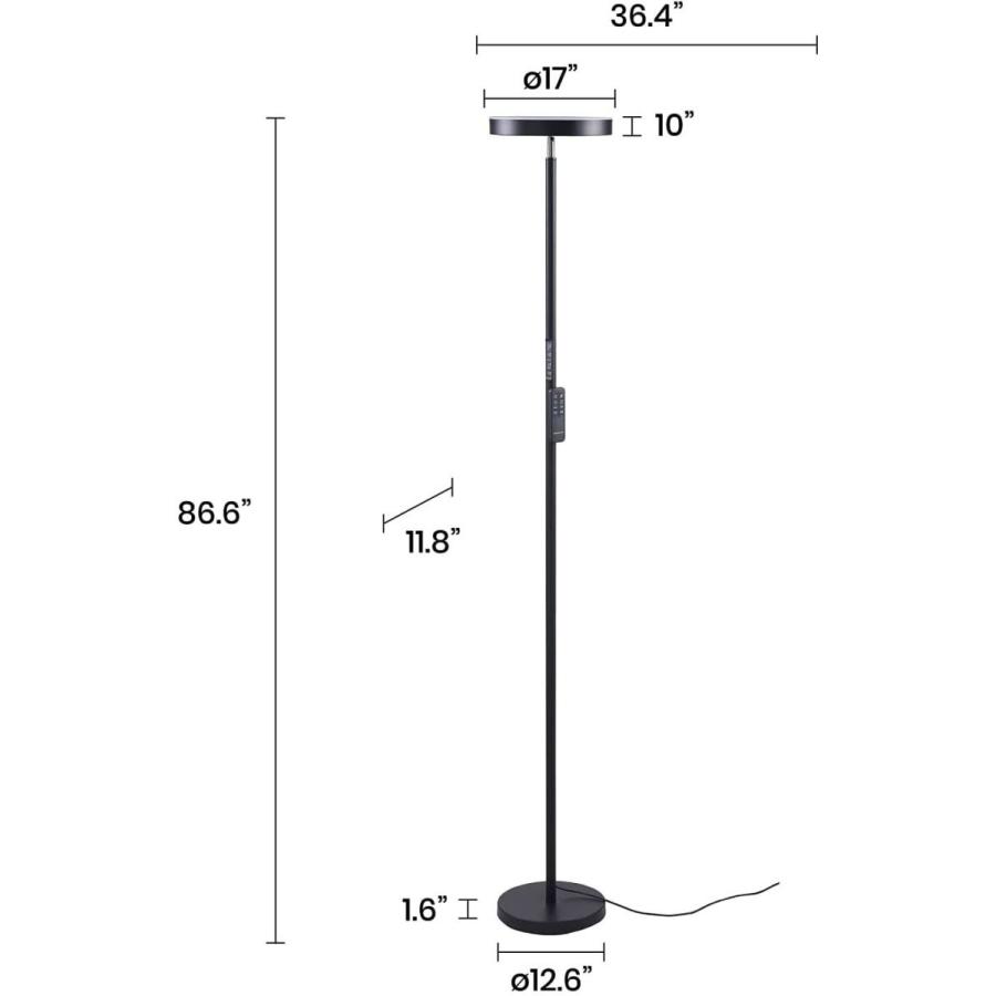 最新エルメス Archiology Led be Can &Down-Light(5w) Up-Light(25w) Lamp，2900lm Floor シーリングファン