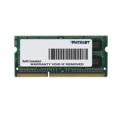 Patriot 1.35V 8GB DDR3 1600MHz PC3-12800 CL11 SODIMM Memory PSD38G1600