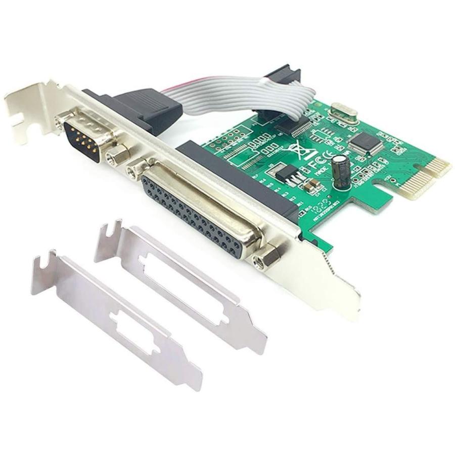 PCIe Combo Serial Parallel Expansion Card PCI Express to Printer LPT P