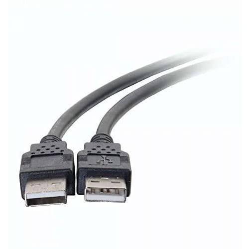 C2G USB Cable, USB Panel Mount, USB 2.0 Cable, USB A to A Cable, 3.28
