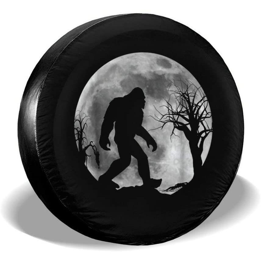 Foruidea　Bigfoot　Sasquatch　Spare　Tire　Cover　Waterproof　Full　Moon　Dust-