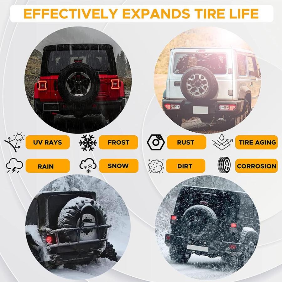 EcoNour Spare Tire Cover for RV Trailer,Jeep,Wrangler,Liberty,Rav4,SUV