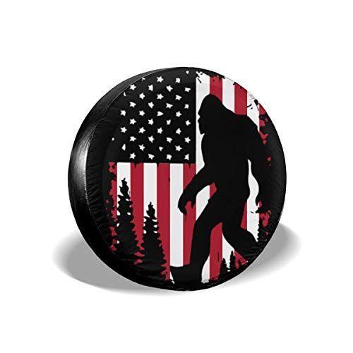 XTing Bigfoot American Flag Universal Spare Tire Cover Wheel Tire Cove