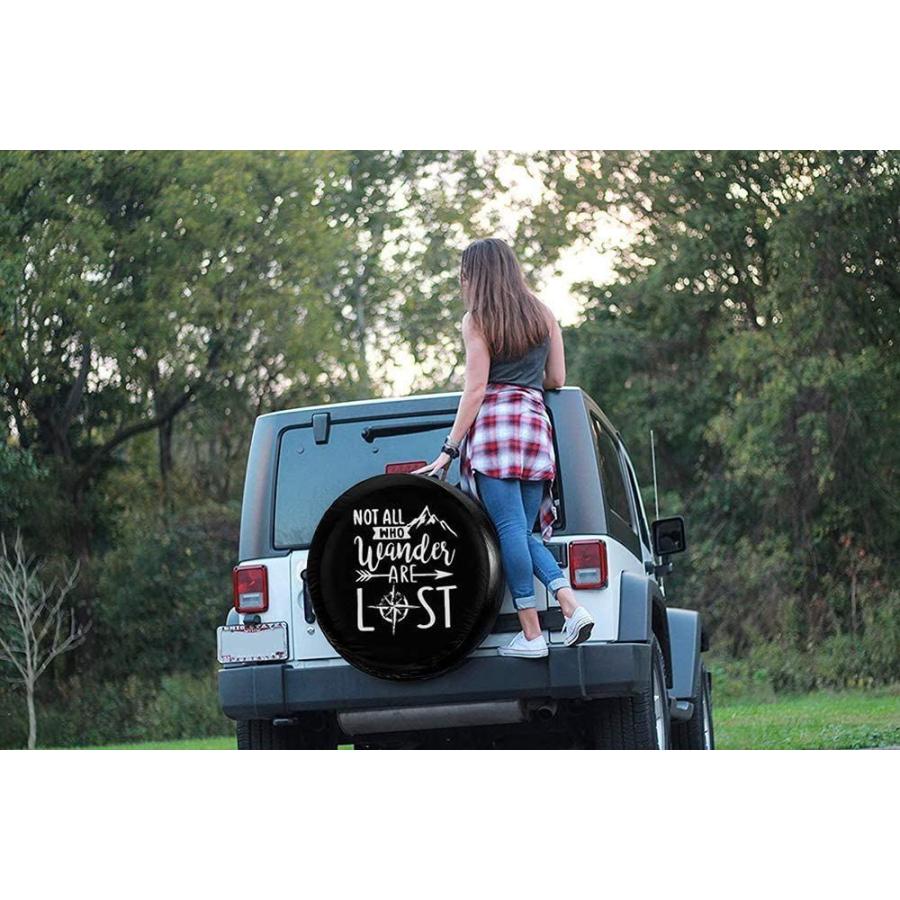 HappyDaddy Spare Tire Cover PVC Leather Waterproofs Dust-Proof Univers