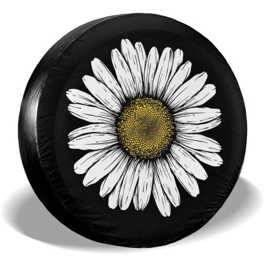 Daisy　Flower　Spare　Waterproof　Wheel　Dust-Proof　Tire　UV　Cover　Sun　Tire