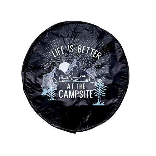 Camco Life is Better at Campsite 29" Vinyl Cover with Elastic Hem-Dura