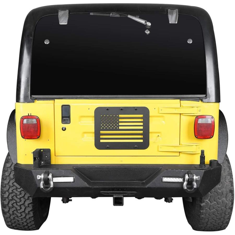 Hooke　Road　Wrangler　Spare　Ve　Delete　Plate,　American　Tire　Tailgate　Flag