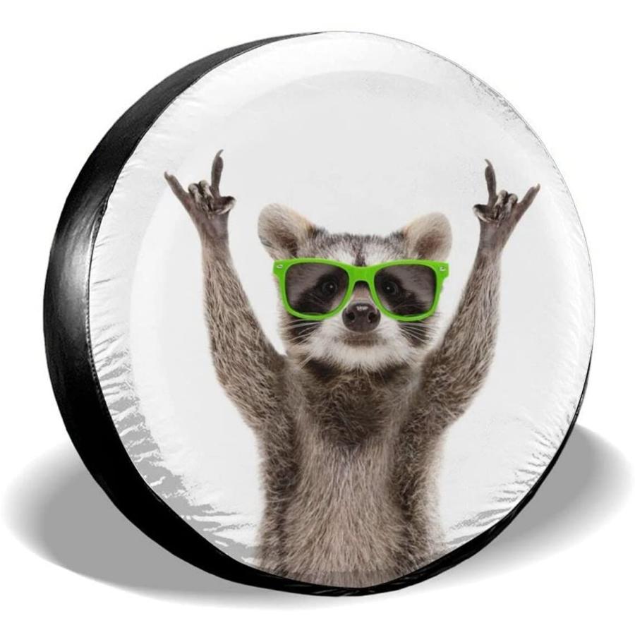 Gocerktr Funny Cover Green Raccoon Spare Sun Sunglasses Tire Universal Sale 100 Off Raccoon