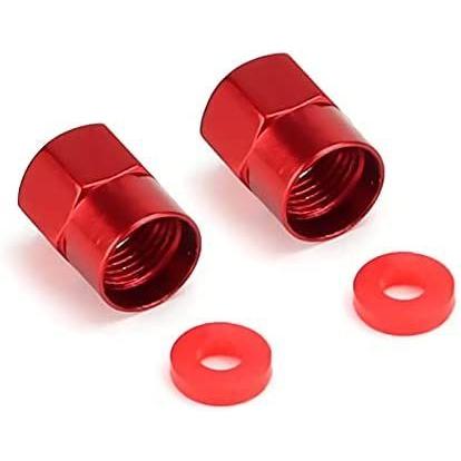 WOSITE 5Pcs Skull Logo Tire Valve Stem Caps with O Rubber Ring, Univer - 3