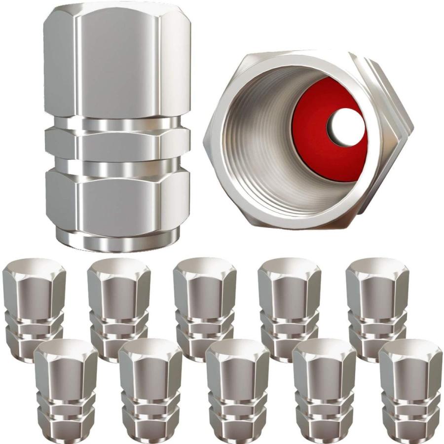 Tire　Valve　Caps　with　(12　Proof,　Heavy-Duty　Dust　O　Stem　Pack)　Covers