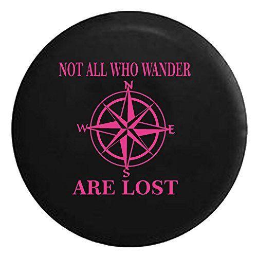 Not All Who Wander are Lost Ocean Compass Spare Tire Cover fits SUV