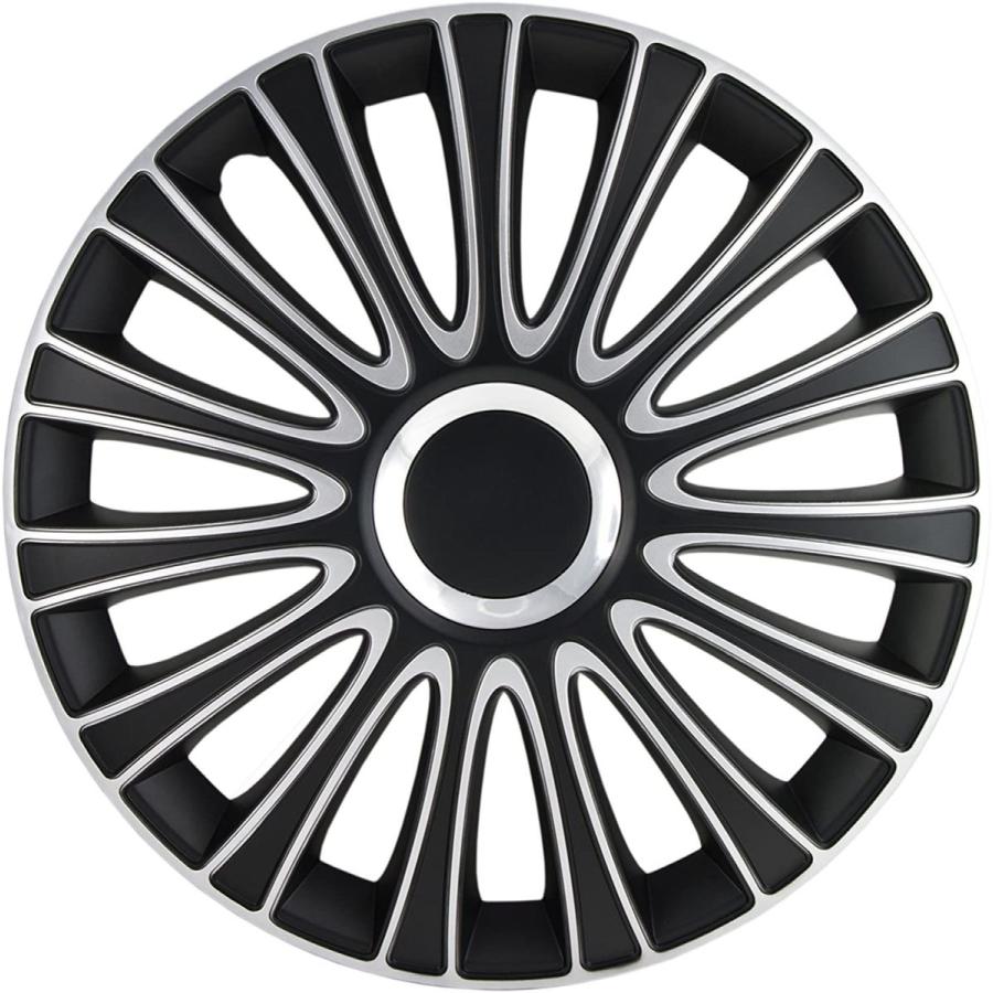 Alpena　58287　Le　Mans　Black-Silver　Wheel　Cover　Kit　17-Inches　Pack　o