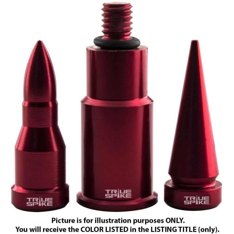 TRUE　SPIKE　pc　Tire　Valve　Cover　Bullet　Stem　CAPS　Air　RED　in　Heavy　Gau