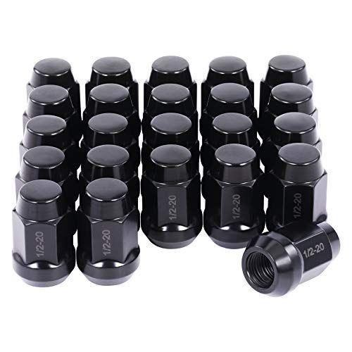2"-20　Lug　Nuts　Hex　in.　with　4"　Blackened　19mm　1.38x0.87　Cone　Seat,