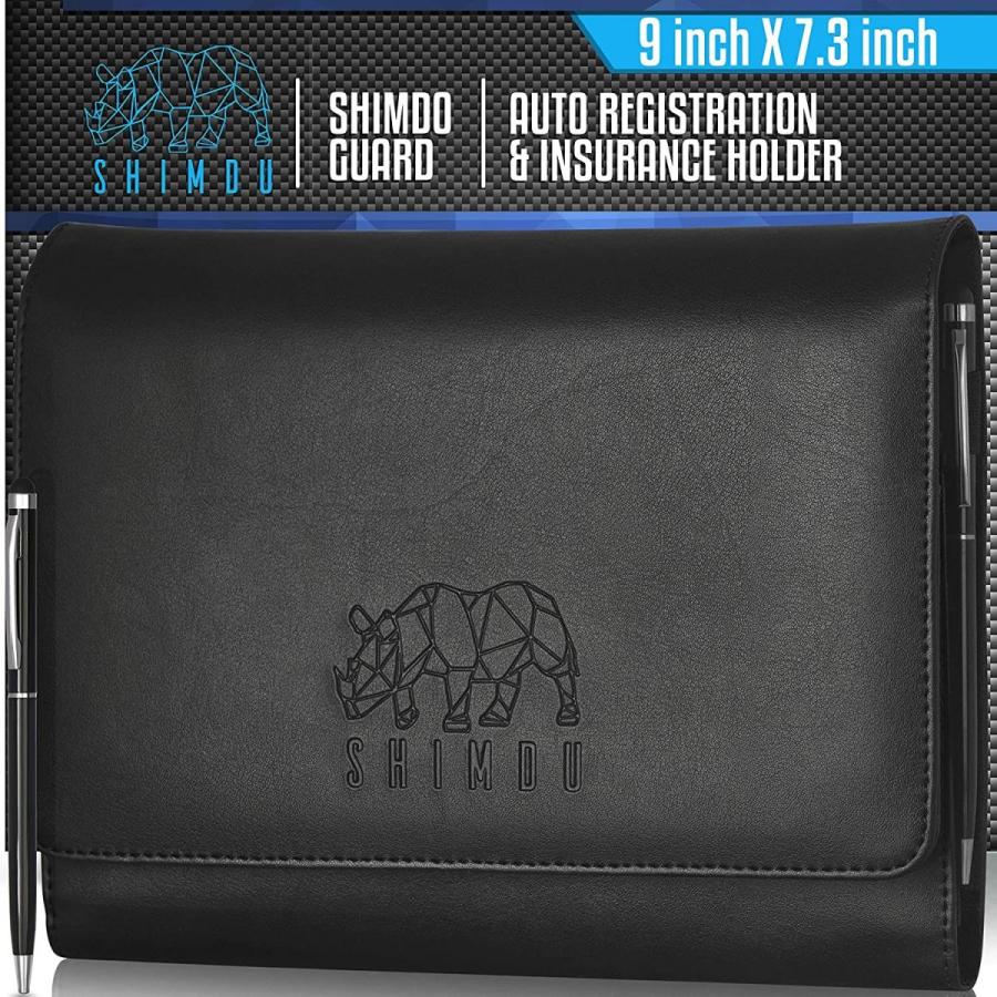 SHIMDU　Car　Registration　and　Insurance　Glovebox　Card　Holder,　Organizer-