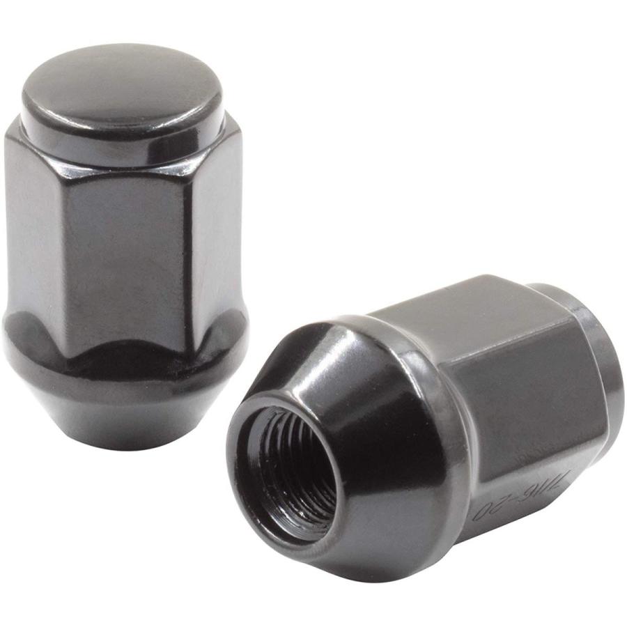 Wheel Accessories Parts 14x1.5 Lug Nuts Black Set of 20 Closed End Bul