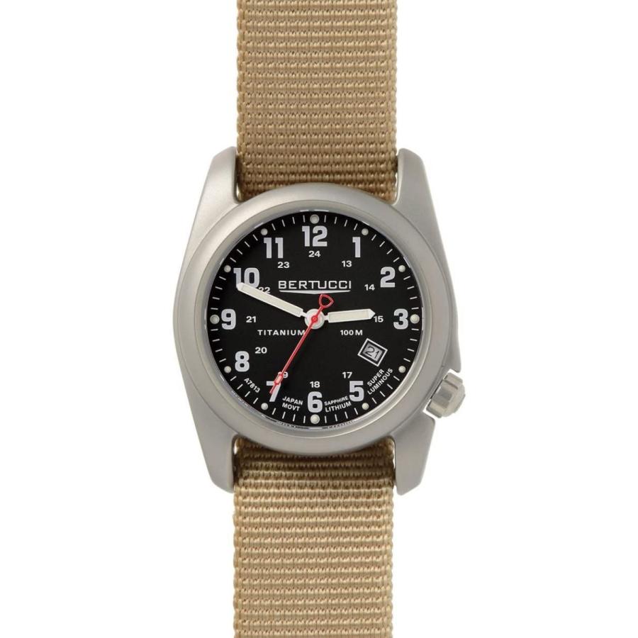 ご確認用 Bertucci Beige Black Dial Quartz Analog Men's Watch 12724 Bertucci