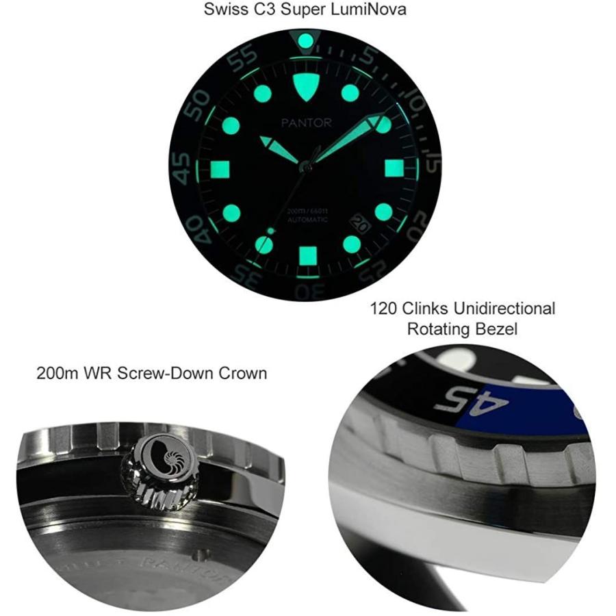 Pantor Nautilus 515 Dive Watch -200m Diver Watches for Men with Swiss :20210813173321-02005-u